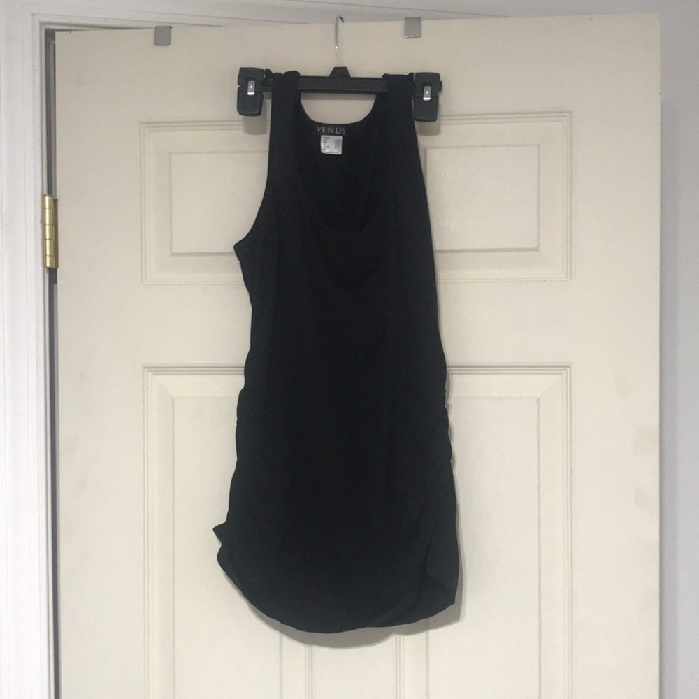 VENUS tank with side ruching L